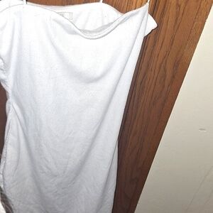 White stretchy mini dress